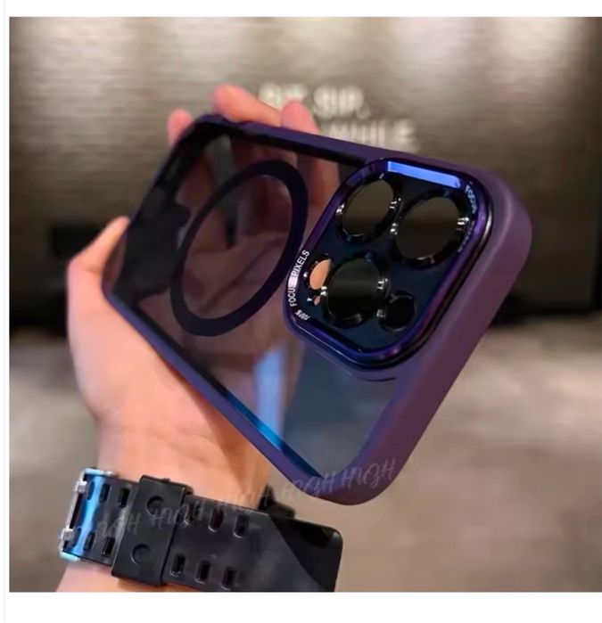 Iphone 13/14/15/16/17 PRO MAX PLUS Husa  Magsafe Hard Case Spate Fumur