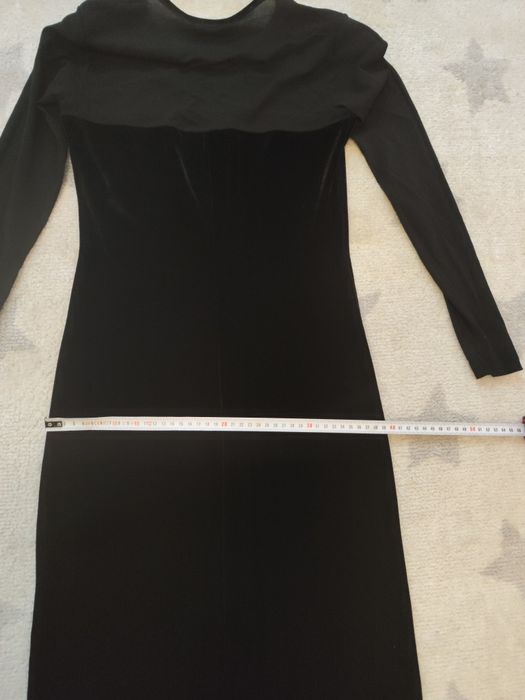 Rochie neagra din catifea