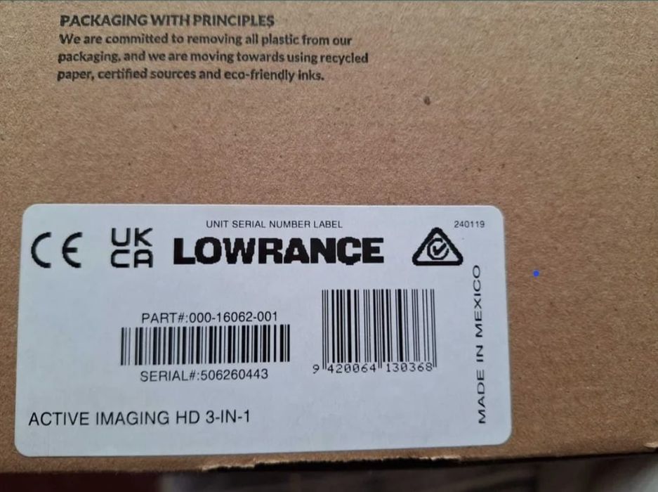 Sonda/transducer sonar pescuit Lowrance 3in1 HD