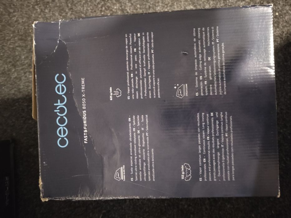 Vând aparat de călcat CECOTEC fast & furious 8050 x-treme NOU