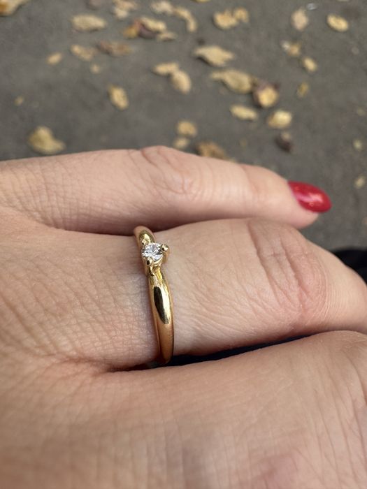 Золотое Кольцо с бриллиантом