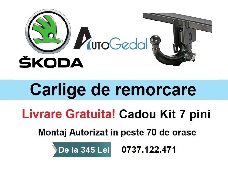 Carlig Remorcare Skoda Octavia III Combi 2013-2019 - Omologat RAR