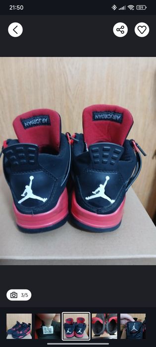 Jordan 4 Red Thunder VAND URGENT