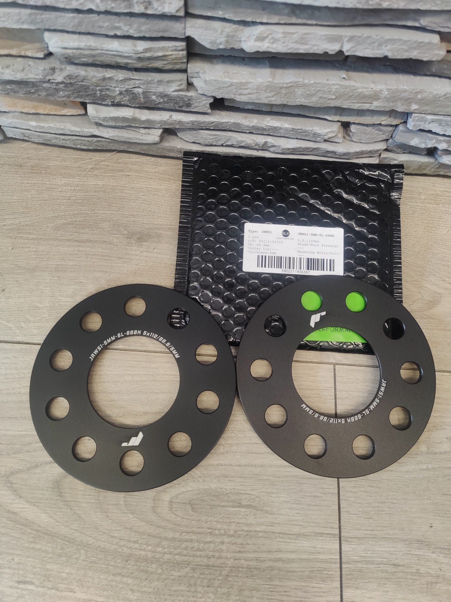 Distantieri 5mm Audi/Mercedes/Vw distantiere roti negre Japan Racing