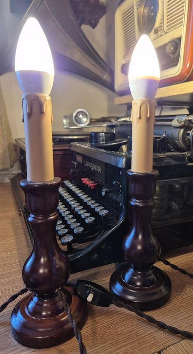 Sfeșnice vintage tip lumânare electrice  funcționale