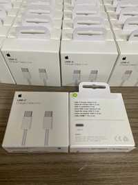 Cablu Nylon  Usb C to Tip c Iphone 15  și kit cu încărcător 35w dual c