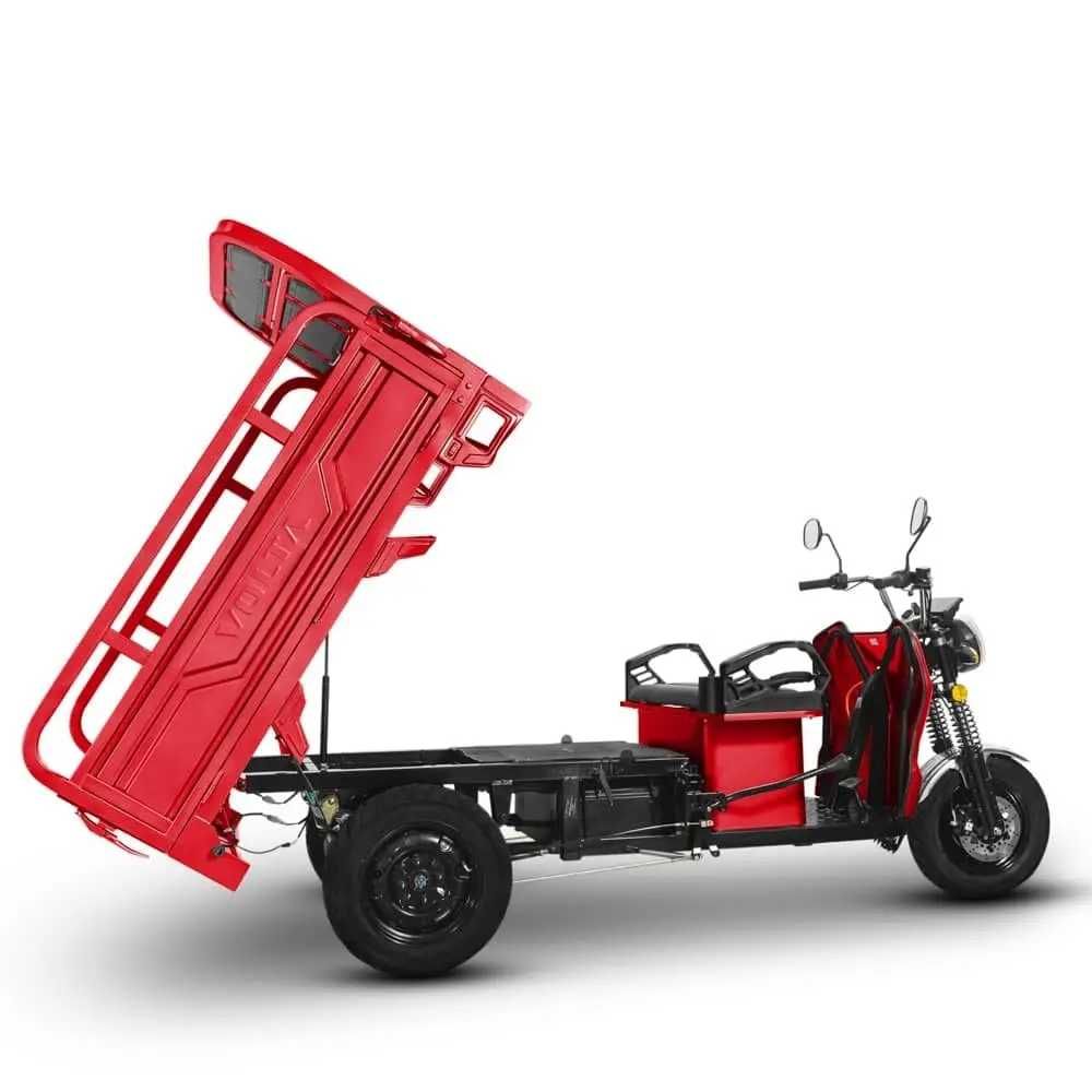 Tuk Tuk Fără Permis, Electric, Hercules, Motor 3900W, Cu Cabină, Roșu