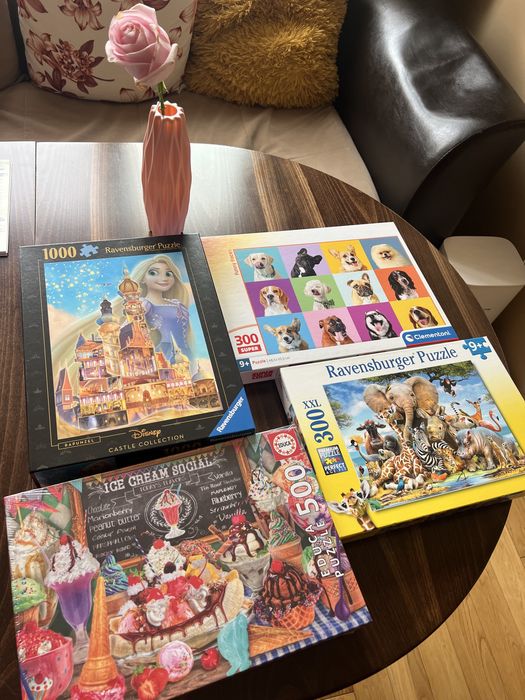 Пъзели с 300,500 и 1000 части