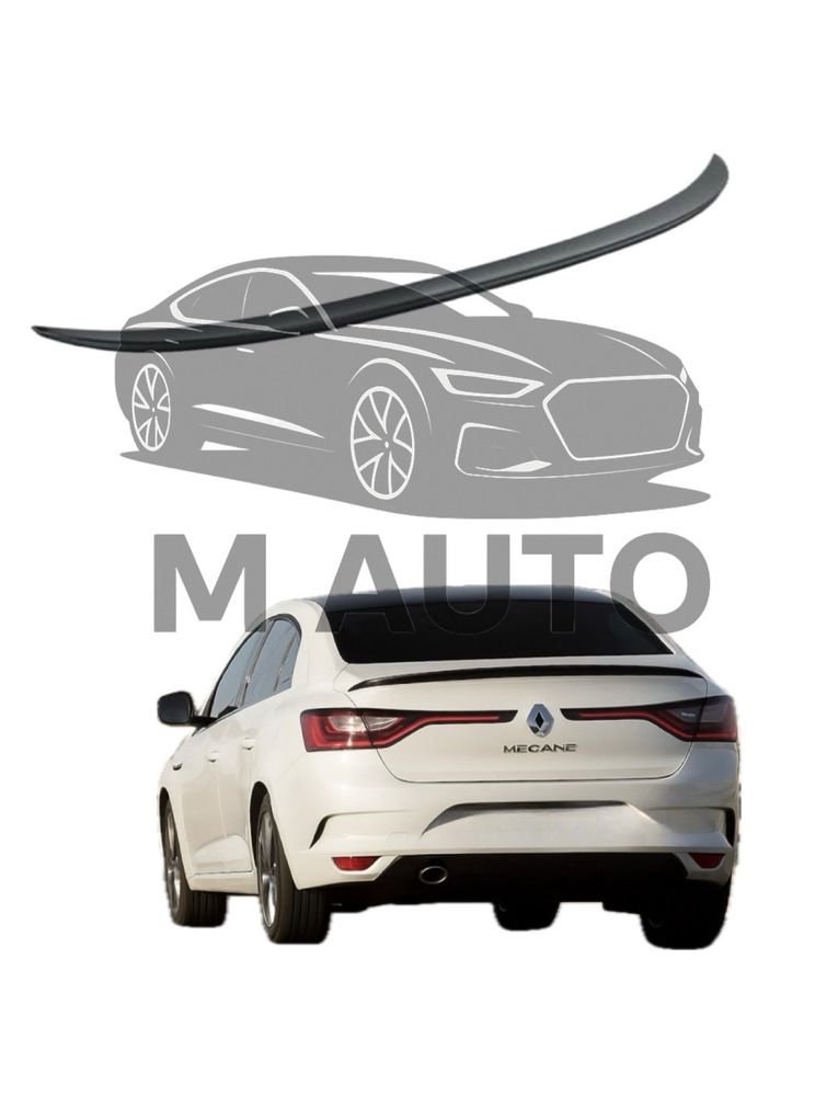 Заден Спойлер ЛИП Рено Меган 4 / Renault MEGANE 4 (2016 - 2020г)