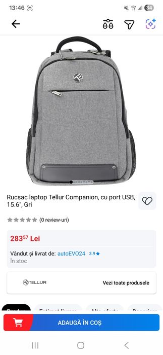 Rucsac ghiozdan bagaj de mana de laptop Tellur