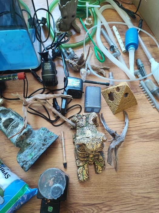 Аквариум Помпи Нагреватели Декорация Корени и др.