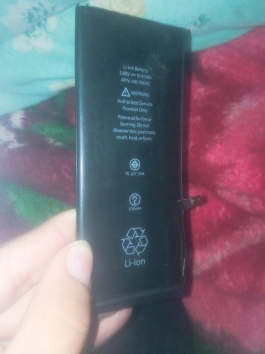 iPhone 6 Plus batareyasi sotiladi, yomkisti:100, biroz ishlatilgan