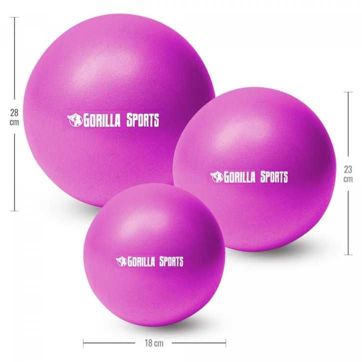 Mini minge pentru Pilates/Fitness: 18 cm - 28 cm