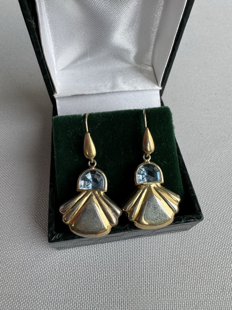 Cercei din argint si cubic zirconia