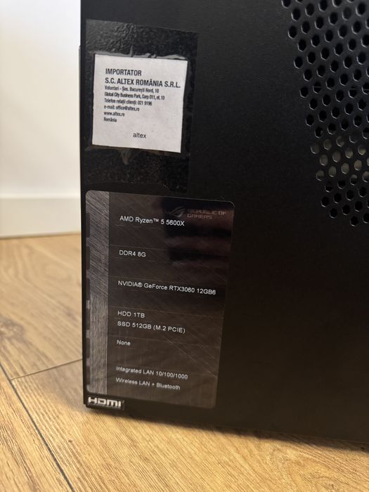 Sistem Desktop Gaming ROG Strix, AMD ryzen5600x