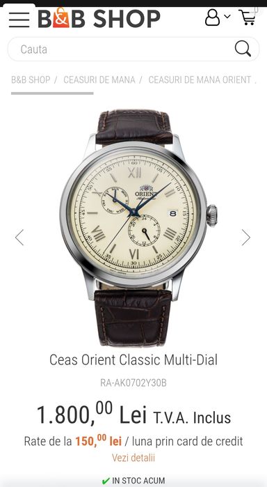 ceas Orient Bambino V8 Multi-Dial