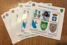 Timbre colita SAS Georgio I and Arms of Seborga 1995 - lot de 6 bucati