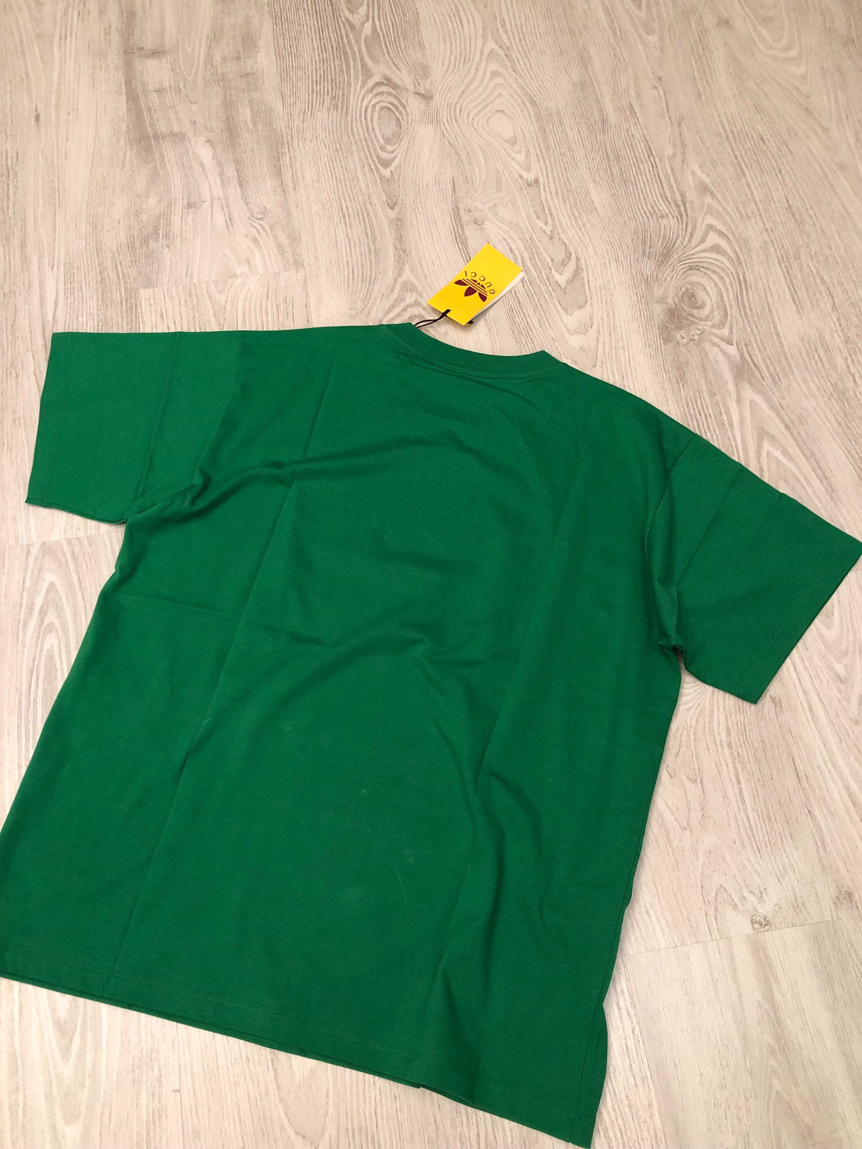 Gucci vs Adidas tricou, M-L oversize, original, retail 520 euro