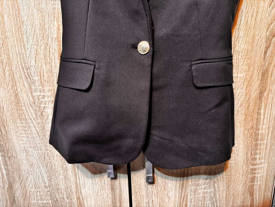 Sacou elegant negru-bleumarin