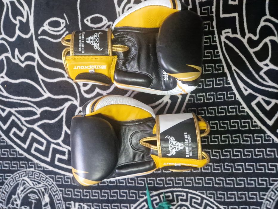 Manusi cnockout negru galben