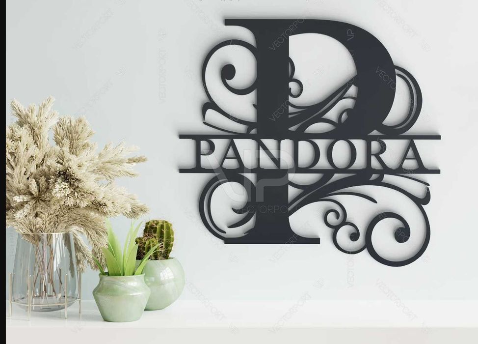 Nume, logo metalic CNC laser