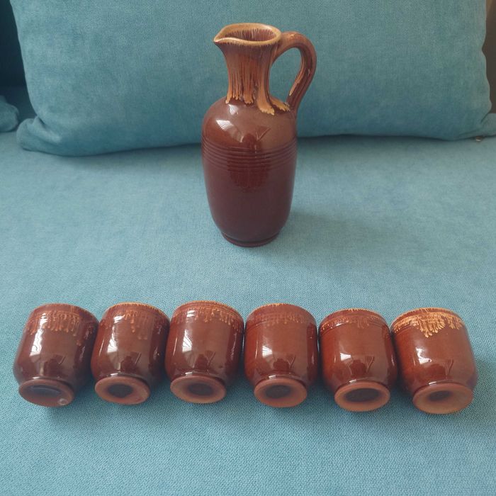 Керамичен сет чаши + гарафа
