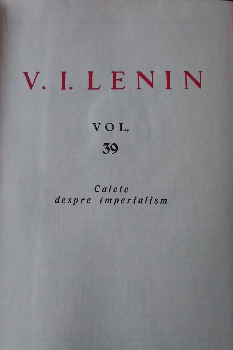 V.I.Lenin  opere,39 volume.