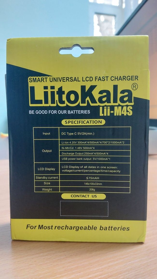 LiitoKala Lii M4S Зарядное устройство для аккумуляторных батареек