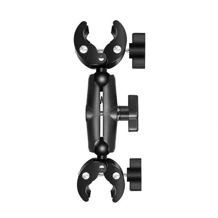 Clema cu prindere dubla pentru camere actiune GoPro, Insta360 X3 X4 X5