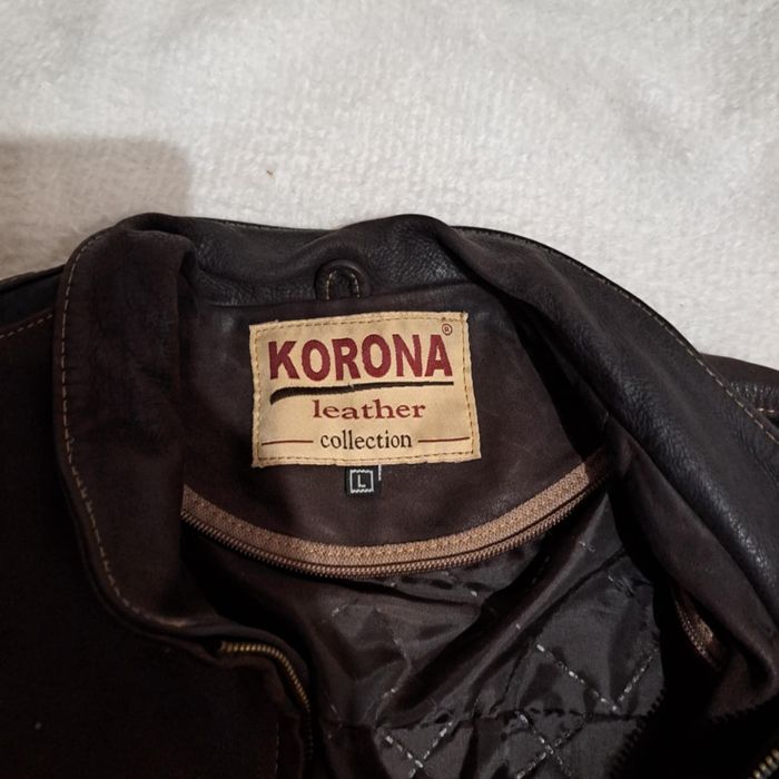 Кожено яке от естествена телешка кожа на марка КОРОНА