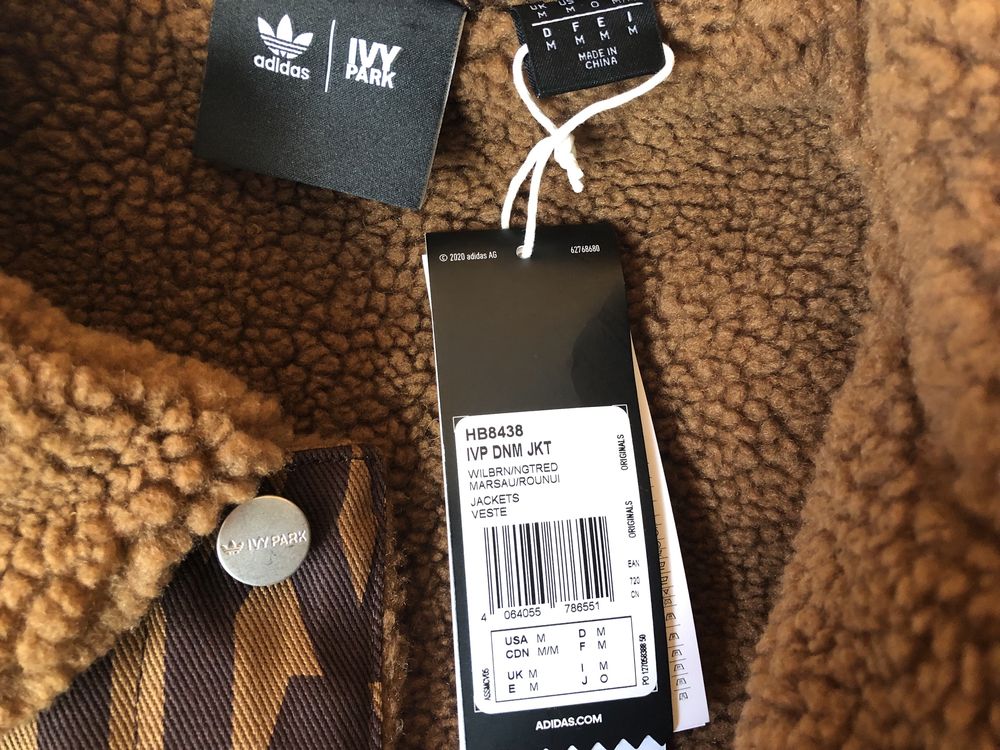 НОВО Adidas x IVY Park Monogram Denim Jacket ОРИГИНАЛНО яке - L-XL