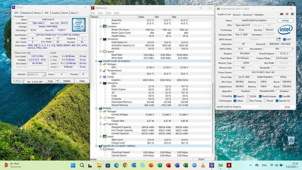 КАТО НОВ HP 850 G8 15.6FHD IPS/i5 1145G7/16GB DDR4/M.2 256GB/B&O Audio