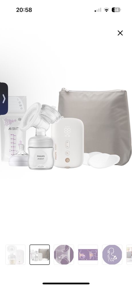 Електрическа помпа за кърма Philips Avent Single Electric Premium**