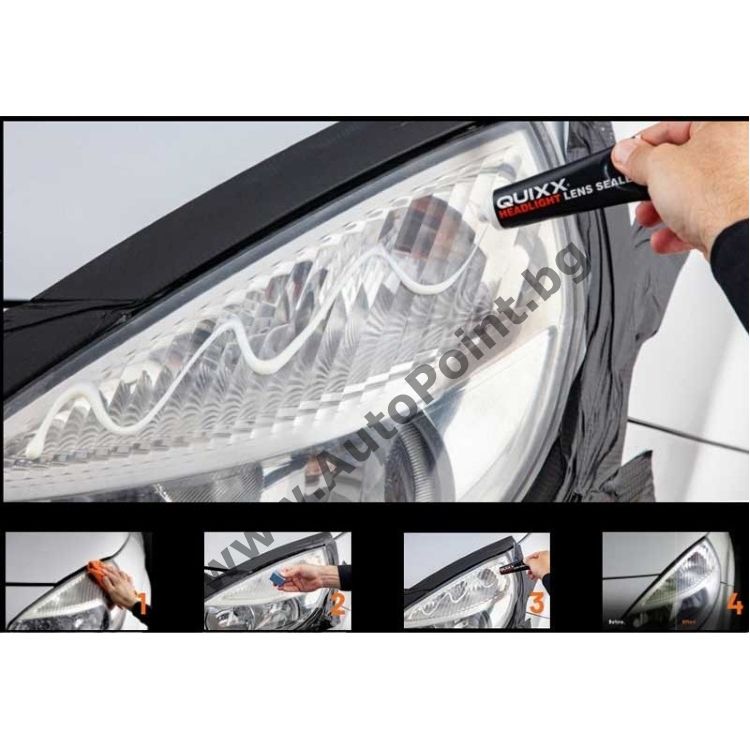 Комплект за полиране на фарове Quixx Headlight Restoration Kit, 10 ча