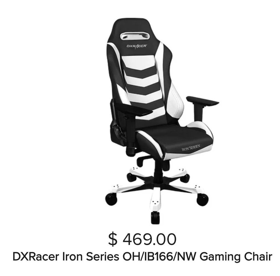 Геймърски стол DX Racer Iron Series