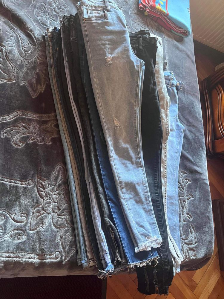 Lot blugi xs talie înaltă