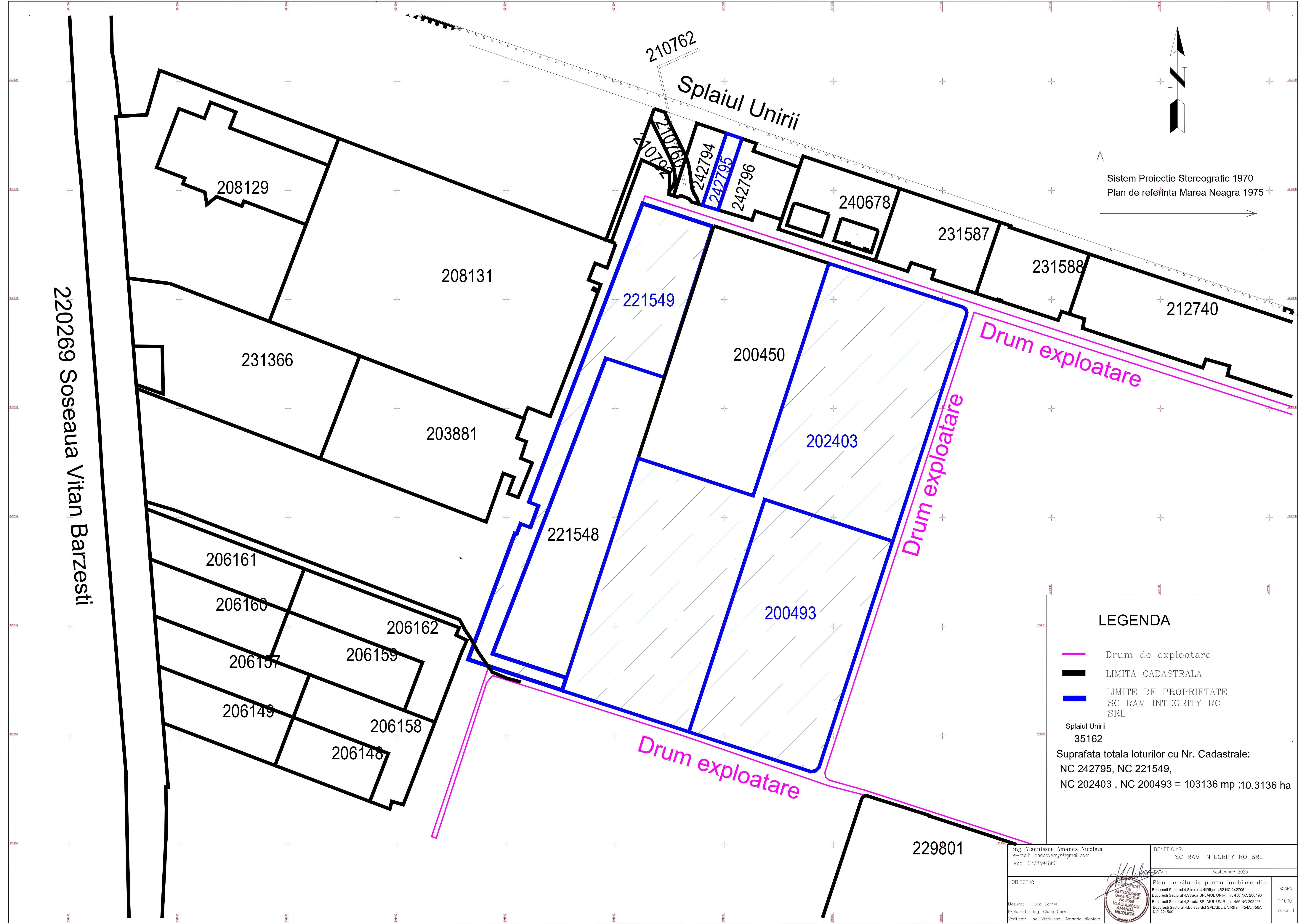 Teren intravilan în suprafață de 103.131 mp (10 hectare)