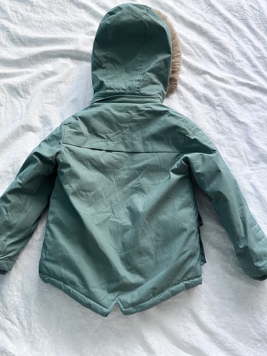 Детско зимно яке цвят мента