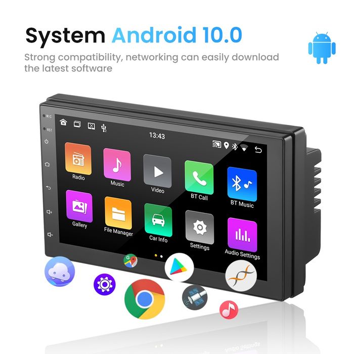 Универсална мултимедия за кола Android 10.0 7inch 32GB