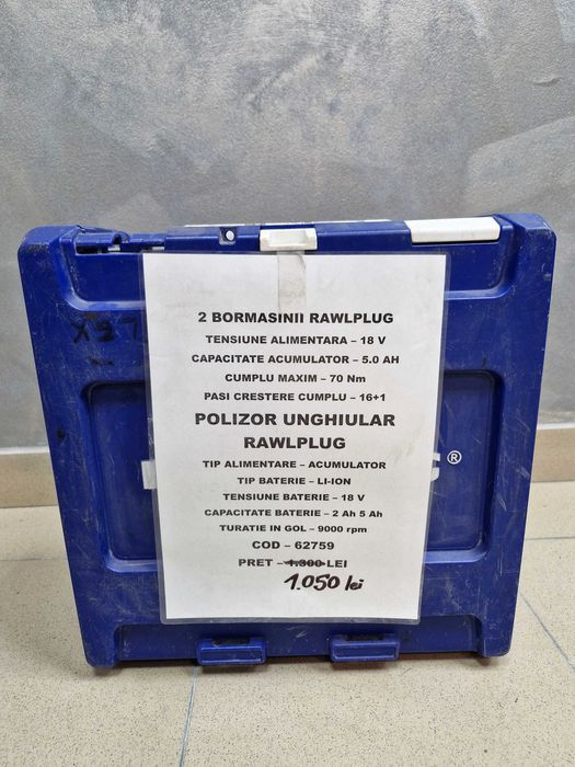 Rawlplug, 2 Bormasini + 1 Polizor