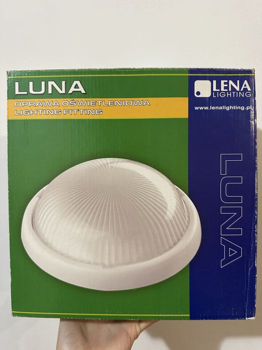 Плафон за баня Lena Lighting Luna 1xE27 Бял