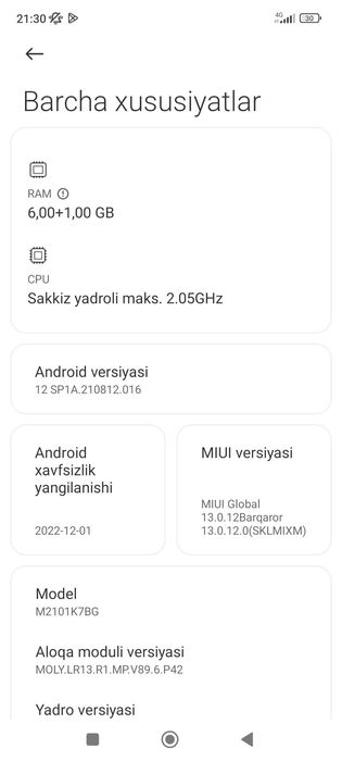 Redmi note10s usta kormagan