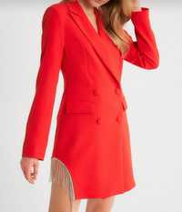 Красное платье- пиджак