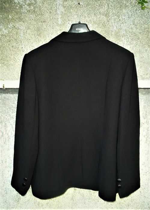 Sacou NEGRU din stofă mătăsoasă_brand CRISTINA_made in Turkey