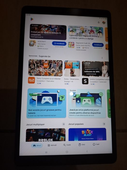Vând Tabletă Samsung 10 inch Wi-fi și Sim