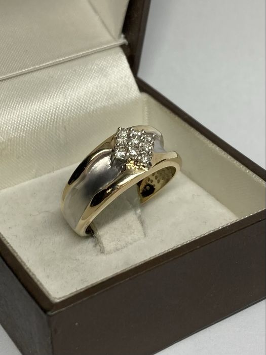 Inel aur cu diamante 0.25ct