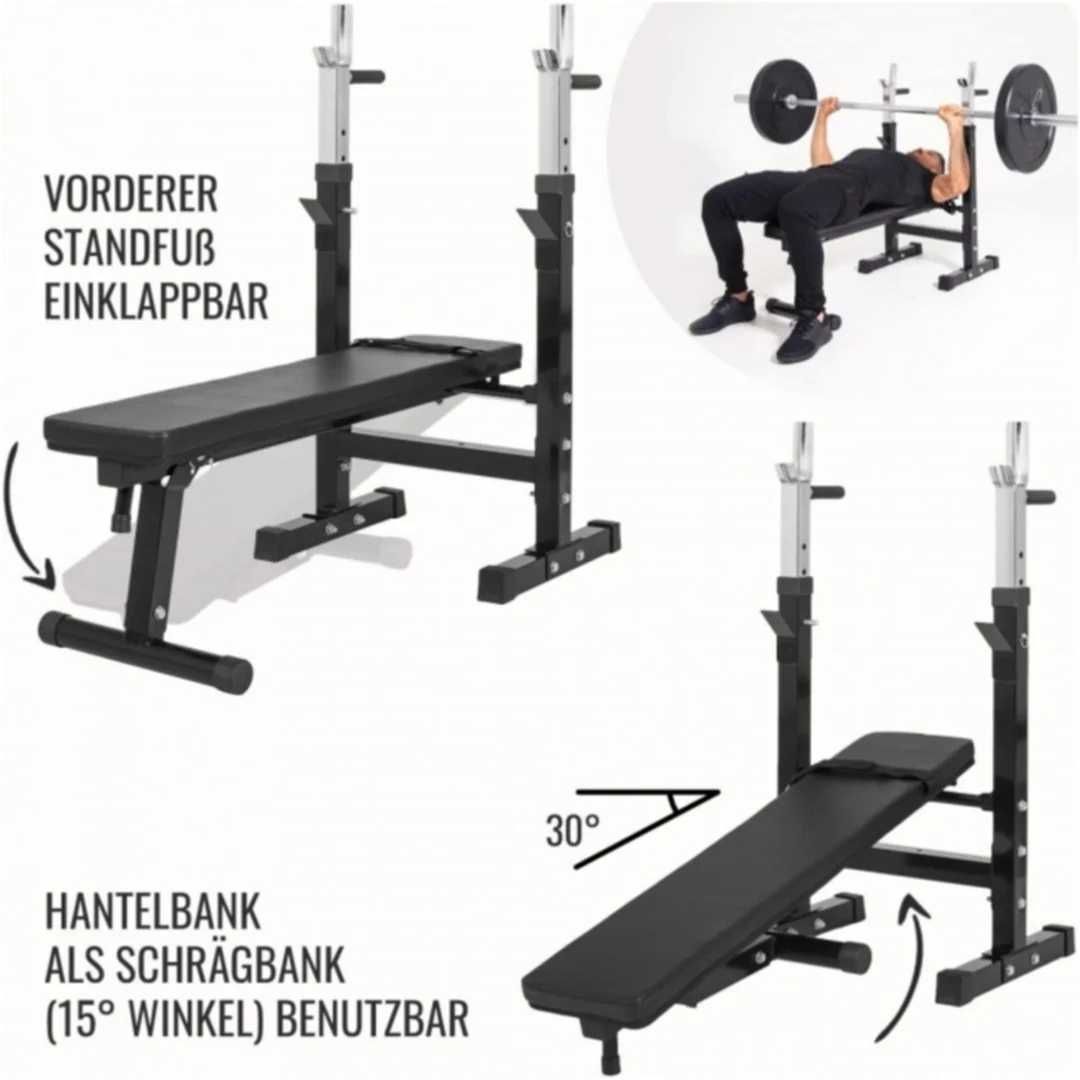 Banca Reglabila cu Suport  +  GREUTĂȚI 100 KG