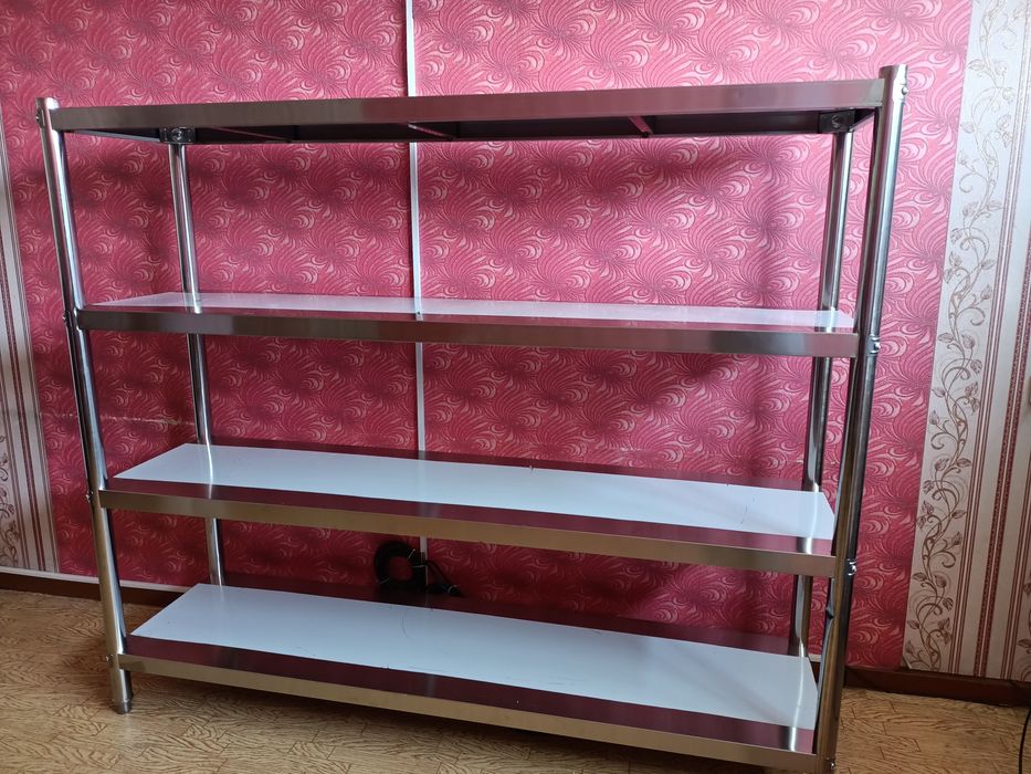 Стеллаж производственный, стеллаж из нержавейки, стеллаж 150 см