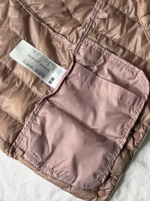 Uniqlo ultra light down vest in pink