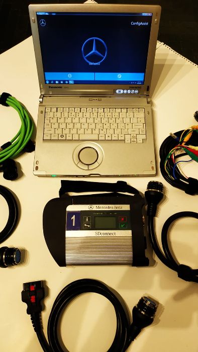 Kit Tester Auto Mercedes MB Star C4 + Laptop Panasonic I5 CFC1 Touch